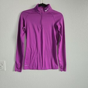Nike Pro Combat Dri-Fit Nike Women's Dri-FIT Half-Zip Pullover Size SMALL
